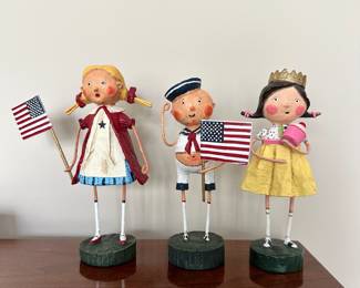 D77 - $30 each - Lori Mitchell Collectibles. (Left) "Gloria" , "Aye, Aye Adam" (Middle) and "Lori Queen for the Day" (Right).