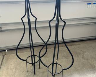 D110 - $40 PAIR. Metal Garden Trellis / Decor.