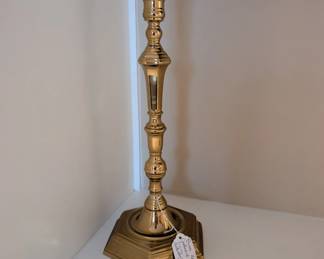 D147 - $30. Virginia Metalcrafters Candlestick. 16" tall.