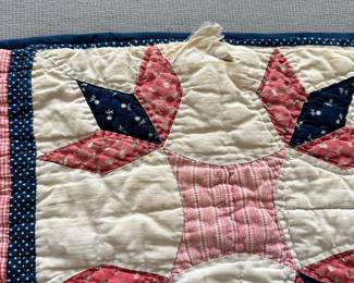 D18 - $30. Lap Quilt. Signs of wear, please see photos.