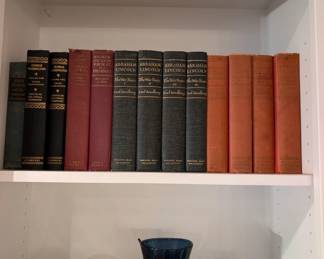 D155 - $50. R.E. Lee Douglas Southall Freeman. 4 Book Set. D156 - $50. Abraham Lincoln by Carl Sandburg 1939. 4 Book Set.