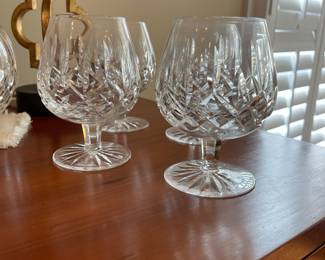 D84 - $60 - Waterford Brandy Snifters (set of 4). Measures 5 1/8" tall.