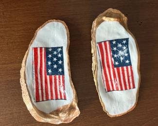 D69 - $4 Each. Oyster Shell Trinket Dishes.