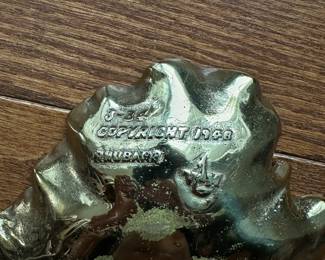 D116 - $25. Rhubarb Brass Leaf by Virginia Metal Crafters
