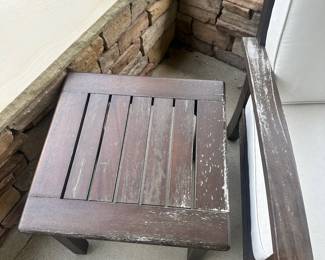 D38 - $750. Pottery BarnSofa Patio Set. *All pieces are sturdy*. Includes 2 Chairs. 1 Coffee Table. 1 side table. Sofa. All pieces are sturdy. Cosmetic damage includes paint coming off most of the collection. The sofa is in the best condition of the set as far as any missing paint goes it's only seen slightly on the front arms. As the rest of the set has more noticeable loss. Please see all photos. Was used on covered patio.