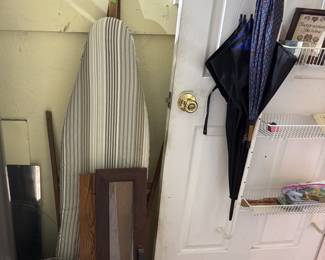 Ironing Bard and Large Umbrella
