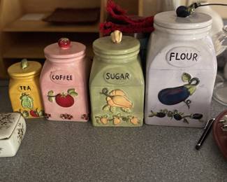 Ceramic Cannister Set of 4