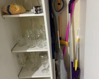 Canning Items and Brooms/Cleaning Items