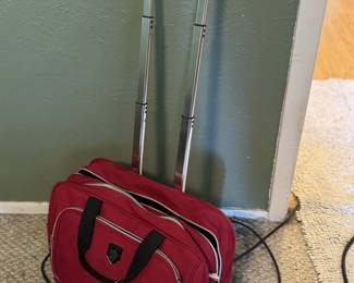 Red Rolling Luggage