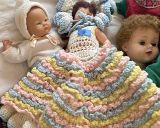 Girl in Crochet Dress