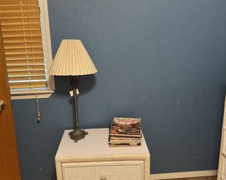 Wicker Front Nightstand