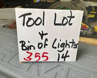 tool lot and lights