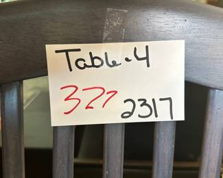 Table with 4 chairs