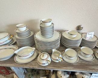 tea set and dishes