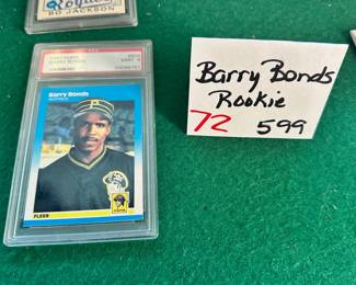 Barry Bonds Rookie Mint 9
