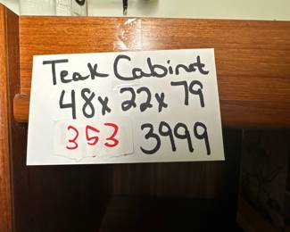 teak cabinet