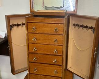 Queen Anne Inspired Jewelry Cabinet