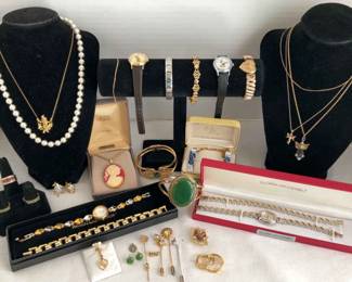 10K Pin And Costume Jewelry
