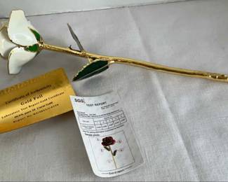 24K Gold Foil Rose
