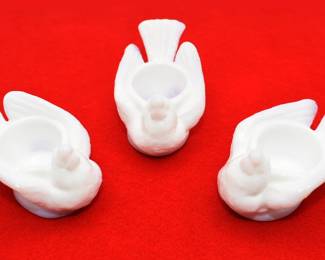 lot of 3 Degenhart open salt cellars