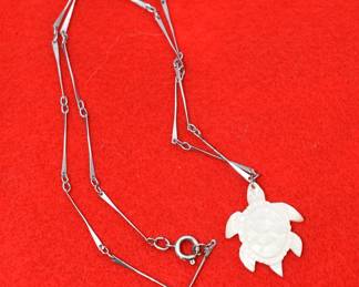 silver tone necklace