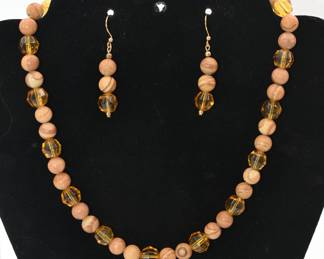 necklace and earring set
