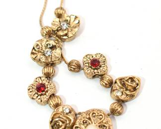 gold tone necklace