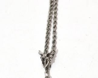 silver tone necklace