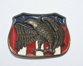 Red, White, and Blue belt buckle
