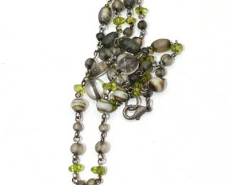 silver tone necklace