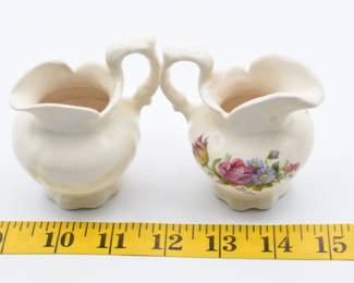 pair of mini pitchers