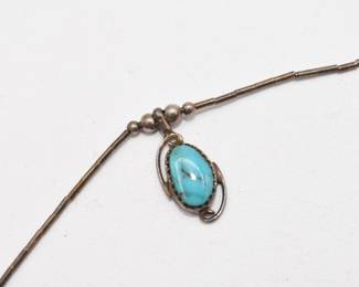 silver tone necklace