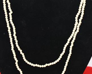 faux pearl necklace
