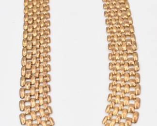 gold tone necklace