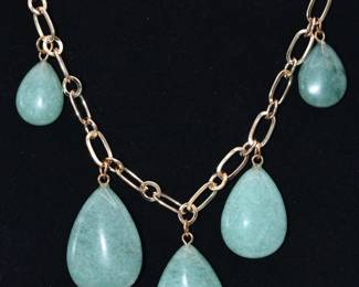 gold tone necklace