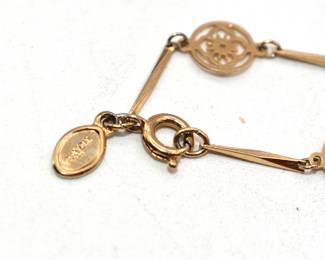 gold tone necklace