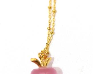 gold tone necklace