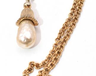 gold tone necklace