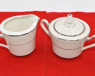 Noritake Ivory China creamer and sugar set