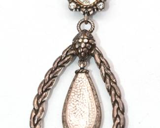 silver tone necklace