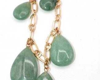 gold tone necklace