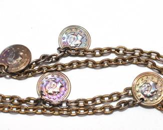 bronze tone necklace