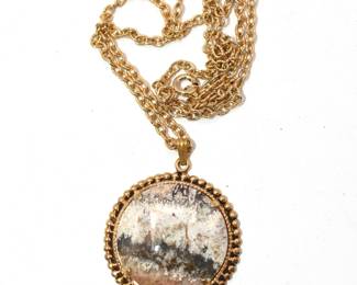 gold tone necklace