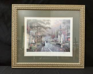Hometown Evening By Thomas Kinkade