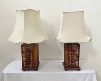 Chinesestyle Abacus Lamps