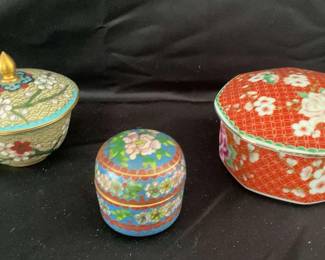 Cloisonne Friends With Lids