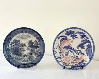 Collectible Asian plates