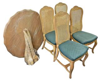 French Provincial Dining Table Chairs
