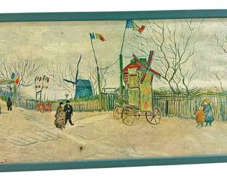 Vincent van Gogh Print in Blue Wood Frame