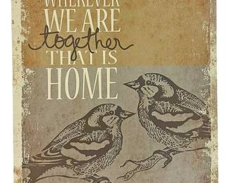 Home Together Bird Canvas Print